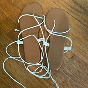 Lace up sandals